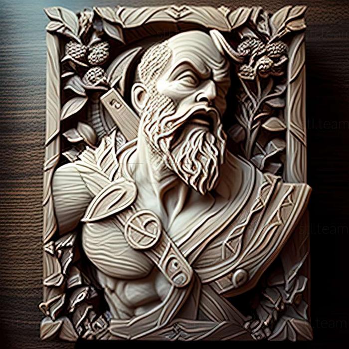 3D model Kratos from God of War (STL)
